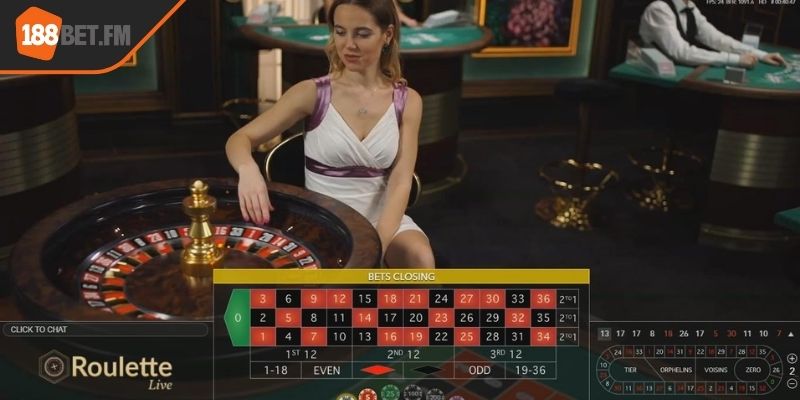 Bắt đầu cuộc chơi Roulette 188bet