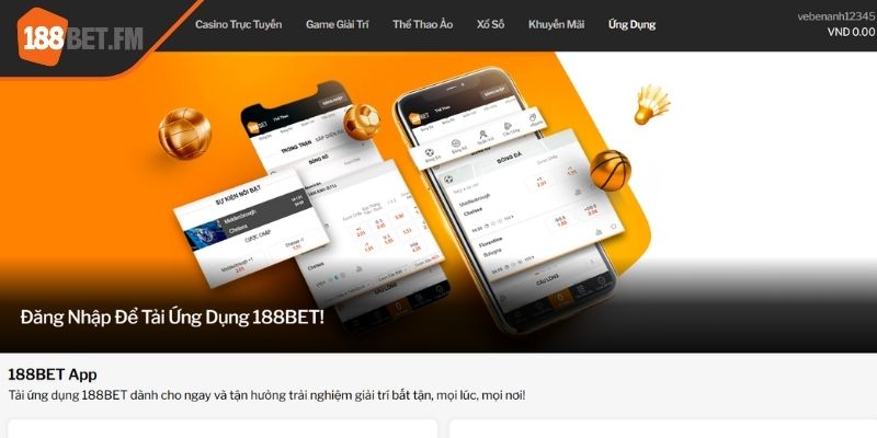 Sức hấp dẫn mạnh mẽ của ứng dụng 188BET